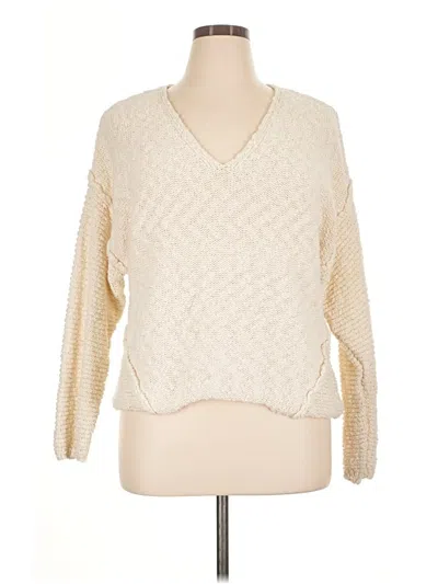 Pre-owned Universal Thread Pullover Sweater In Ivory