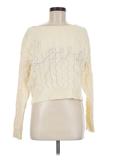 Pre-owned Universal Thread Pullover Sweater In Ivory