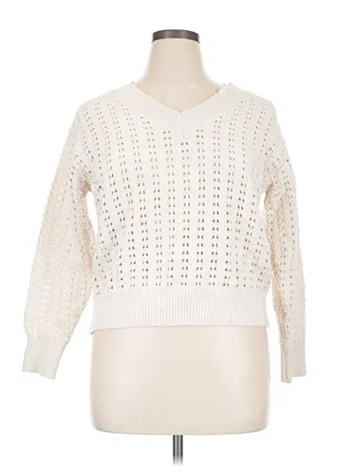 Pre-owned Universal Thread Pullover Sweater In Ivory