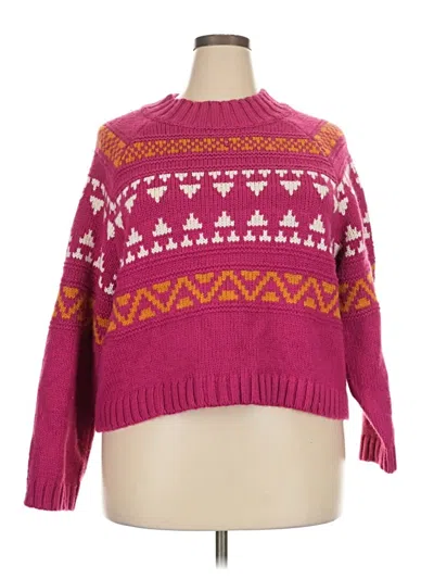 Pre-owned Universal Thread Pullover Sweater In Pink