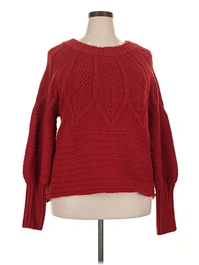 Pre-owned Universal Thread Pullover Sweater In Red