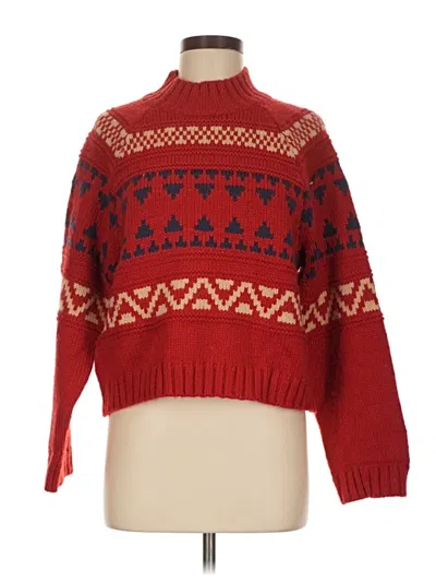Pre-owned Universal Thread Pullover Sweater In Red