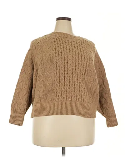 Pre-owned Universal Thread Pullover Sweater In Tan