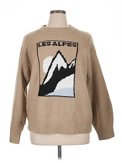 Pre-owned Universal Thread Pullover Sweater In Tan