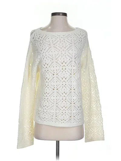 Pre-owned Universal Thread Pullover Sweater In White