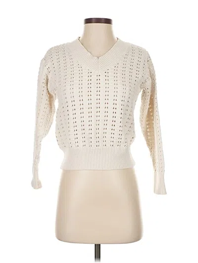 Pre-owned Universal Thread Pullover Sweater In White