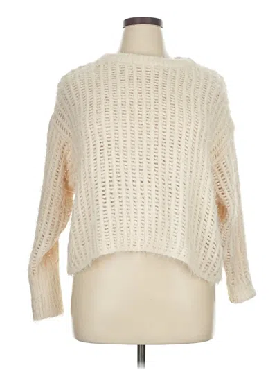 Pre-owned Universal Thread Pullover Sweater In White