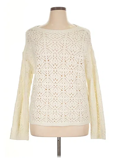 Pre-owned Universal Thread Pullover Sweater In White