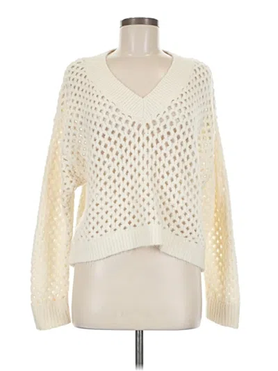 Pre-owned Universal Thread Pullover Sweater In White