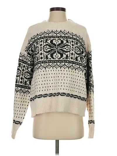 Pre-owned Universal Thread Pullover Sweater In White