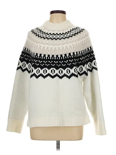 Pre-owned Universal Thread Pullover Sweater In White