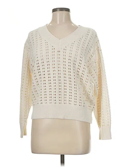 Pre-owned Universal Thread Pullover Sweater In White