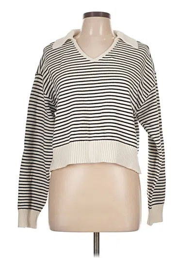 Pre-owned Universal Thread Pullover Sweater In White