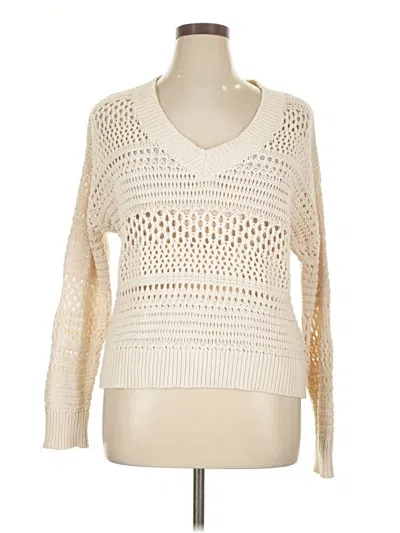 Pre-owned Universal Thread Pullover Sweater In White