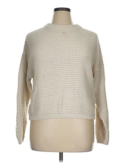 Pre-owned Universal Thread Pullover Sweater In White