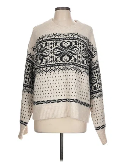 Pre-owned Universal Thread Pullover Sweater In White