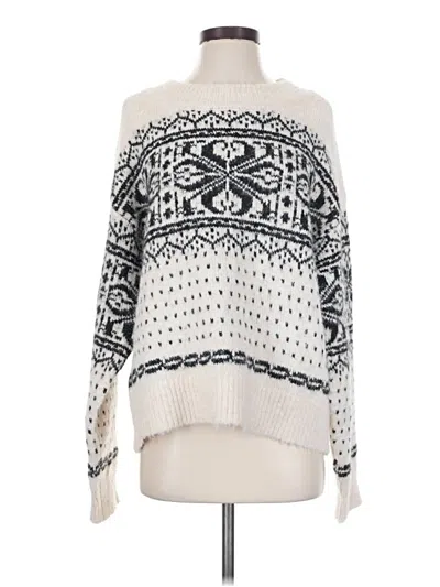 Pre-owned Universal Thread Pullover Sweater In White