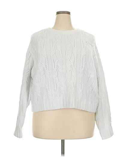 Pre-owned Universal Thread Pullover Sweater In White