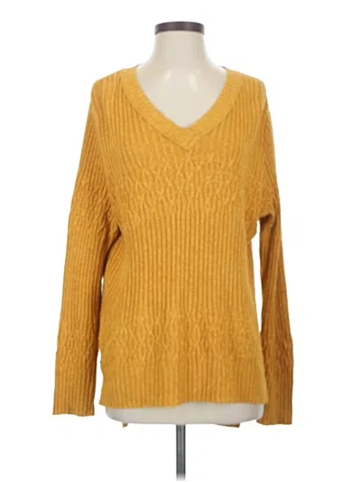 Pre-owned Universal Thread Pullover Sweater In Yellow