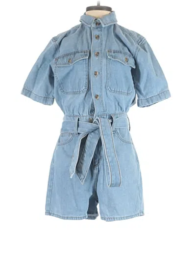 Pre-owned Universal Thread Romper In Blue