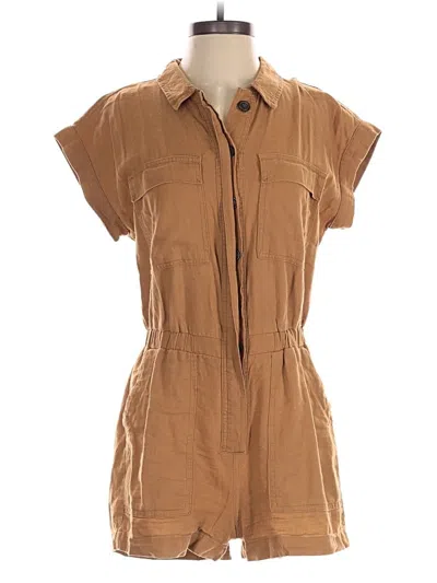 Pre-owned Universal Thread Romper In Brown