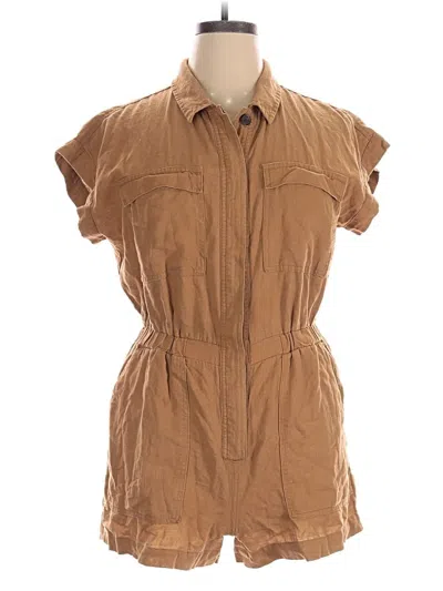 Pre-owned Universal Thread Romper In Brown