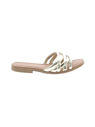 Pre-owned Universal Thread Sandals In Gold
