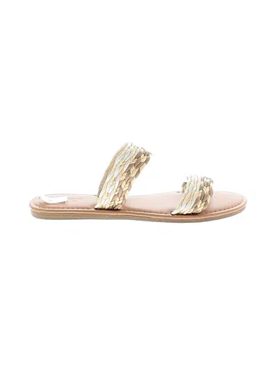 Pre-owned Universal Thread Sandals In Gold