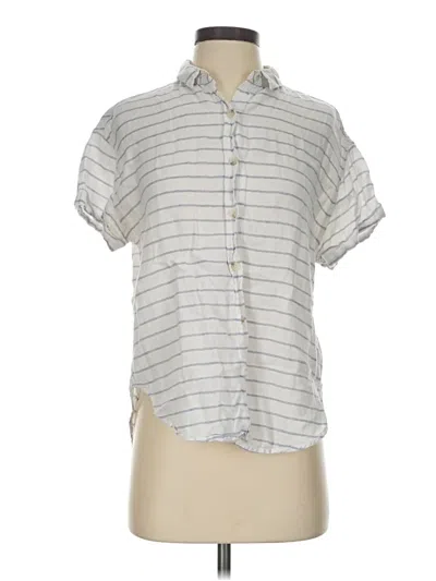 Pre-owned Universal Thread Short Sleeve Blouse In Gray
