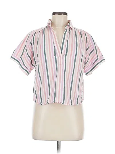 Pre-owned Universal Thread Short Sleeve Blouse In Pink