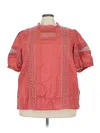 Universal Thread Short Sleeve Blouse In Pink