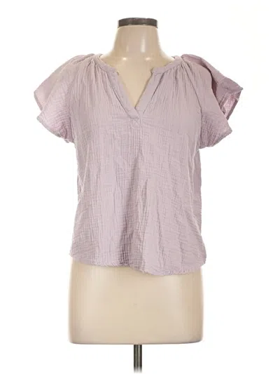 Pre-owned Universal Thread Short Sleeve Blouse In Pink