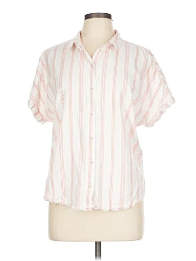 Pre-owned Universal Thread Short Sleeve Blouse In Pink