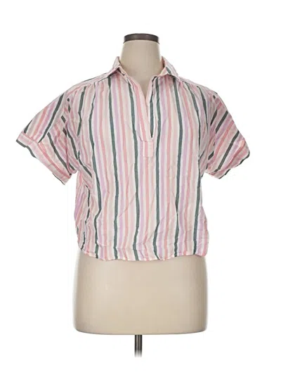 Pre-owned Universal Thread Short Sleeve Blouse In Pink