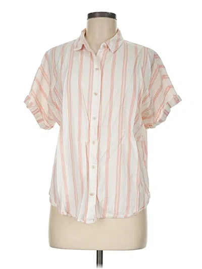 Pre-owned Universal Thread Short Sleeve Blouse In Pink