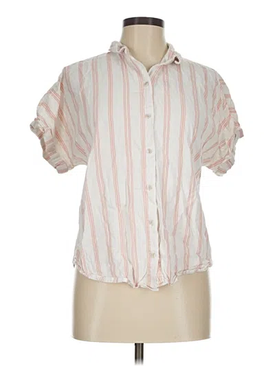 Pre-owned Universal Thread Short Sleeve Blouse In Pink