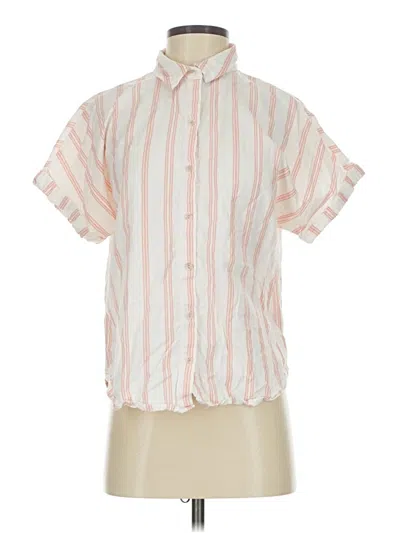 Pre-owned Universal Thread Short Sleeve Button Down Shirt In Pink
