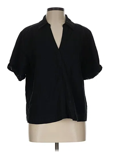 Pre-owned Universal Thread Short Sleeve Polo Shirt In Black