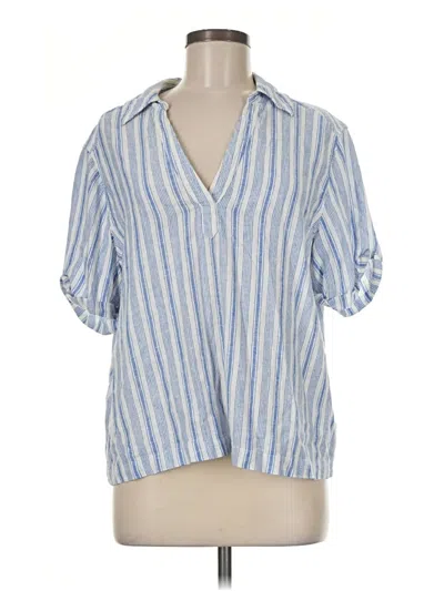 Pre-owned Universal Thread Short Sleeve Polo Shirt In Blue