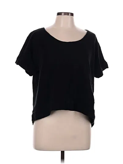 Pre-owned Universal Thread Short Sleeve Top Black Scoop Neck Tops