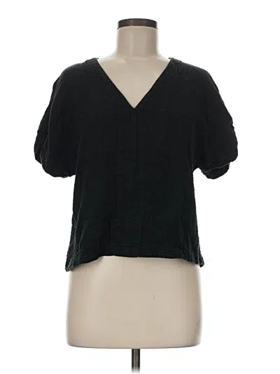 Pre-owned Universal Thread Short Sleeve Top Black V-neck Tops