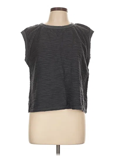 Pre-owned Universal Thread Short Sleeve Top Gray Boatneck Tops