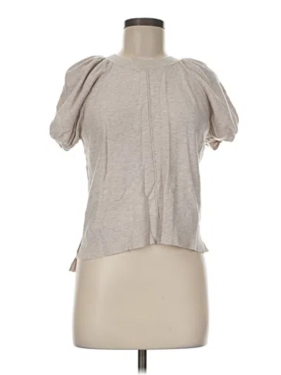 Pre-owned Universal Thread Short Sleeve Top Gray Keyhole Neckline Tops