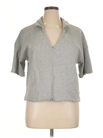 Universal Thread Short Sleeve Top Gray V Neck Tops