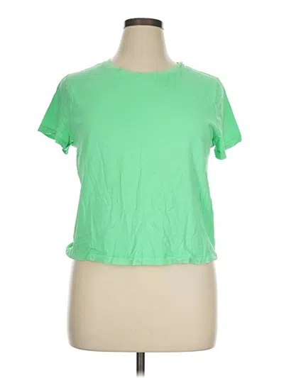 Pre-owned Universal Thread Short Sleeve Top Green Crew Neck Tops