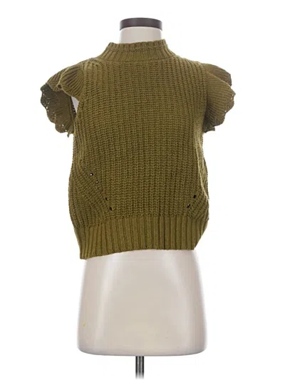 Pre-owned Universal Thread Short Sleeve Top Green Turtleneck Tops