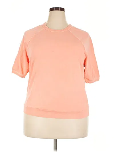 Pre-owned Universal Thread Short Sleeve Top Orange Crew Neck Tops