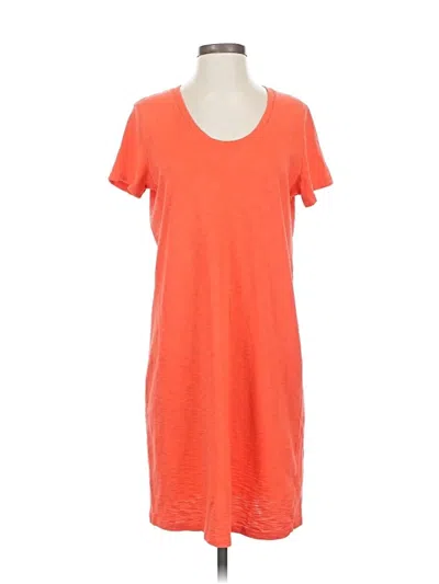 Pre-owned Universal Thread Short Sleeve Top Orange Scoop Neck Tops