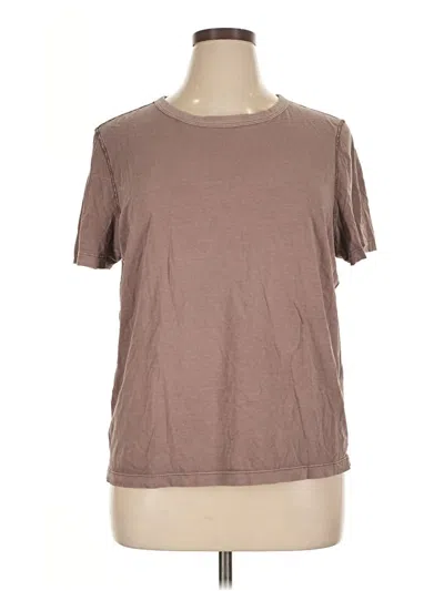 Pre-owned Universal Thread Short Sleeve T-shirt In Brown