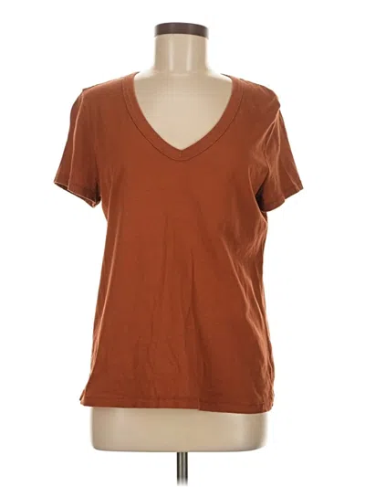 Pre-owned Universal Thread Short Sleeve T-shirt In Brown